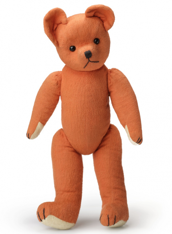 Expo Mon ours en peluche au Musée des arts décoratifs Paris - ours orange