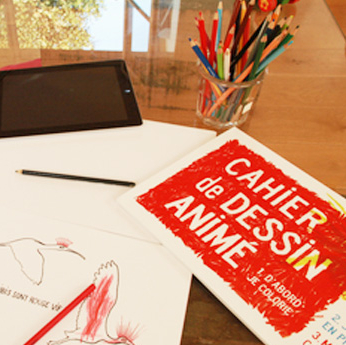 Cahier de dessin animé
