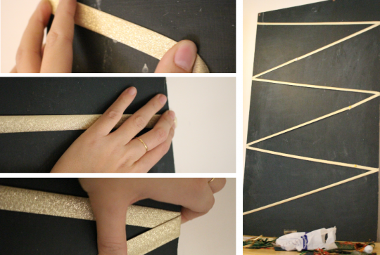 Etape 7 du calendrier de l'Avent : la guirlande