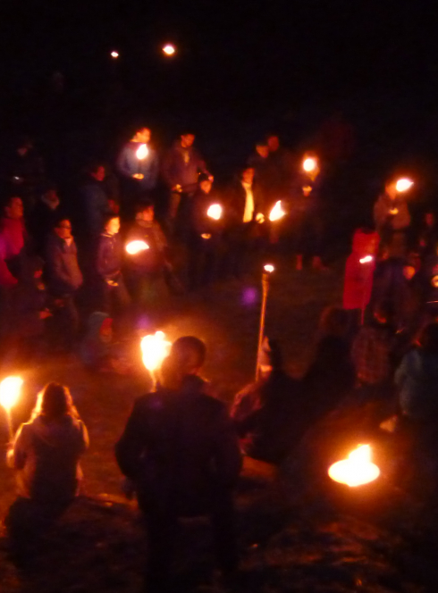 Balade à la torche à Volvic
