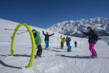 Contamines-Montjoie : famille au ski