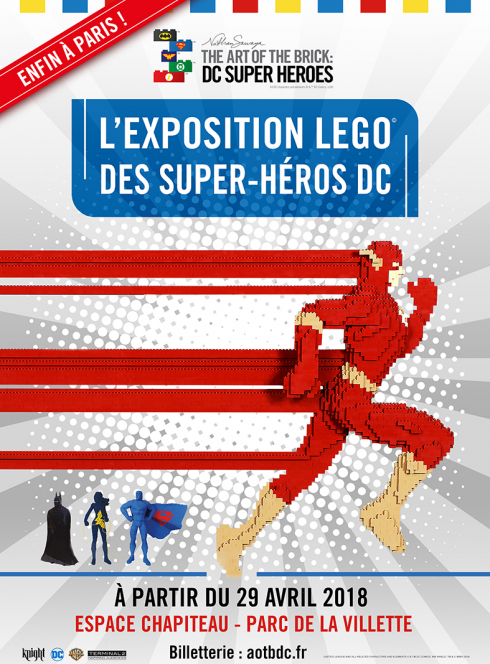 The Art of the Brick : DC super heroes - Affiche