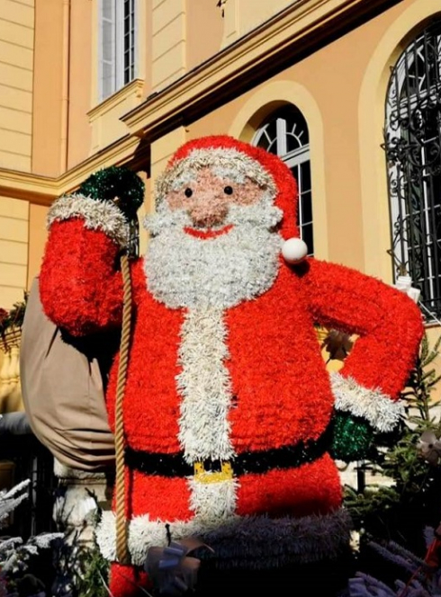 Noël à Vence : Gros Père Noël lumineux