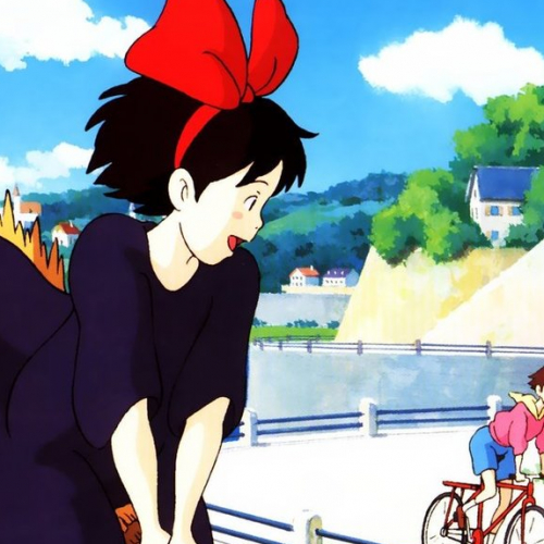 Kiki, la petite sorcière - Kiki sur son balais magique