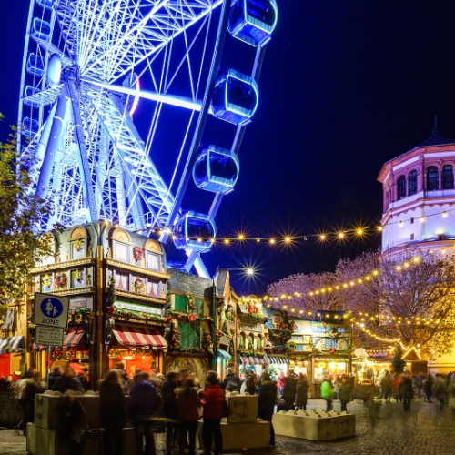 Grande roue de Noël à Colmar