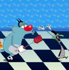 Appli Oggy & les cafards