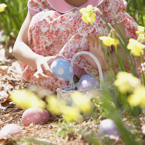 A la chasse aux oeufs de Pâques en 2013