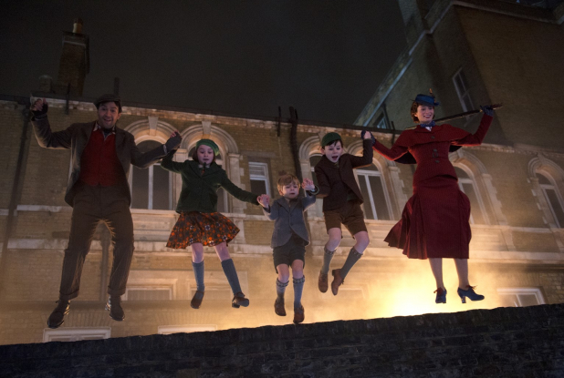 Le retour de Mary Poppins : saut dans le vide