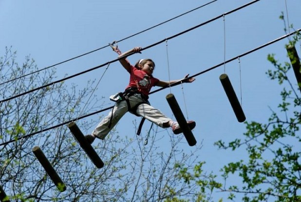 Parc Aventure Davy Crockett - Parcours enfant accrobranche