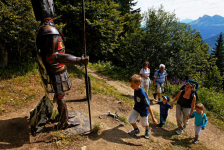 Parcours découverte des enfants dans les Alpes du Léman