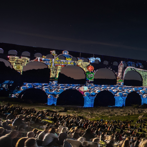 Son et lumière Pont du Gard