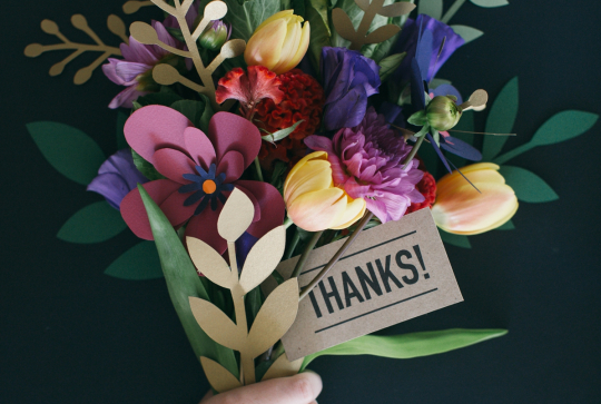 Bouquet de fleurs en papier
