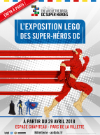 The Art of the Brick : DC super heroes - Affiche