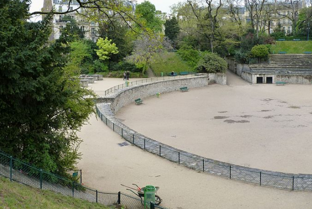 Arènes de Lutèce de Paris - Vue de la cavae