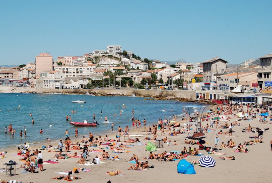 La plage de la Pointe Rouge