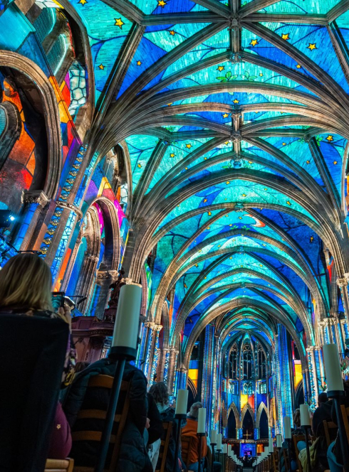 Luminiscence dans la Cathédrale de Bordeaux