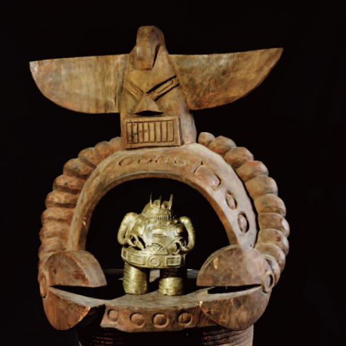 Sculpture d’Hervé DI ROSA (bronze de Foumban, Cameroun)