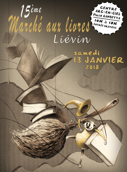 Marché aux livres de Liévin - Affiche 2018