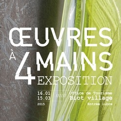 Œuvres à 4 mains - expo Biot