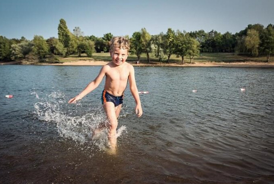 Plan d'eau d'Oudon en famille