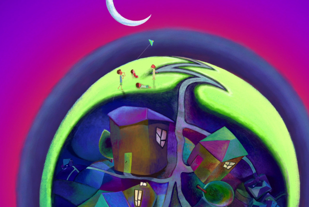 P'tites Histoires au clair de Lune : village