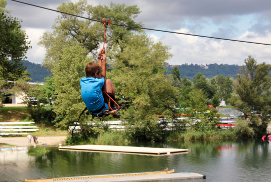 Tyrolienne au Grand Parc