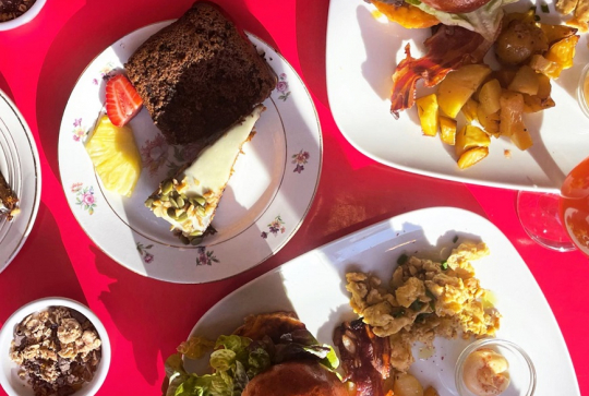 La Dinette : Un brunch avec des gourmandises sucrées et salées