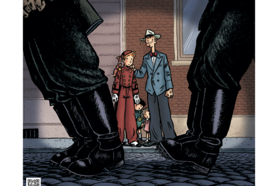 Expo Spirou dans la tourmente de la Shoah : affiche