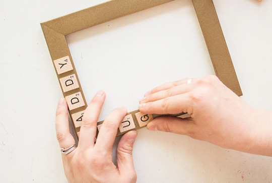 Cadre photo DIY pour la fête des pères