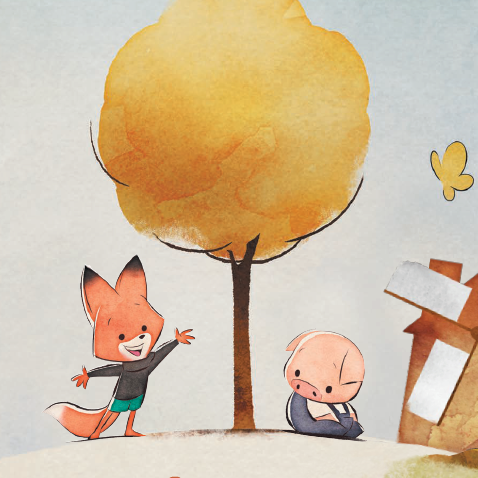 Le Cochon, le Renard et le Moulin - Affiche