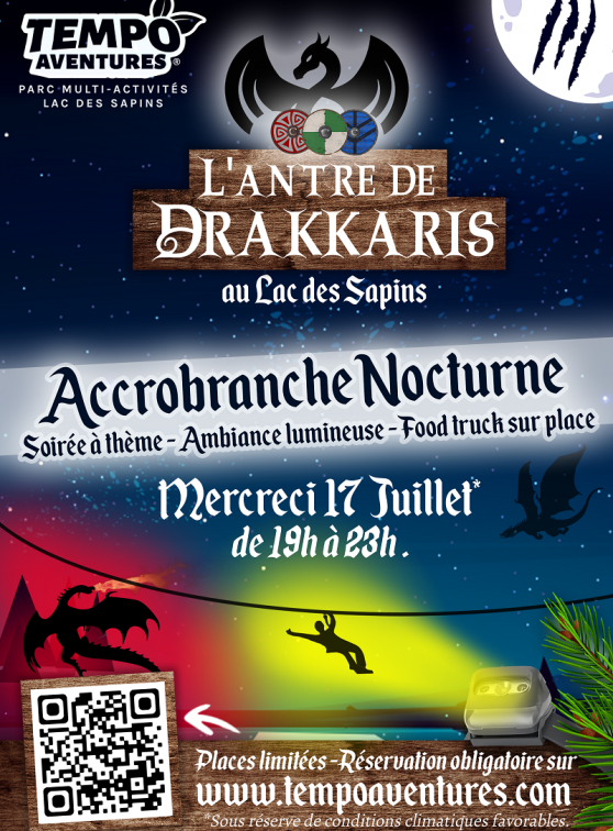 Affiche - Accrobranche nocturne