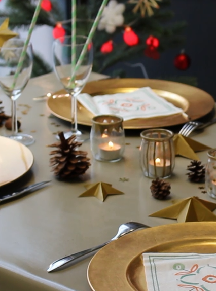 3 tutos faciles pour décorer sa table de réveillon