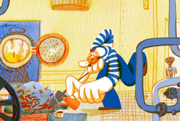 Petits contes sous l’océan : Le marin et la feuille