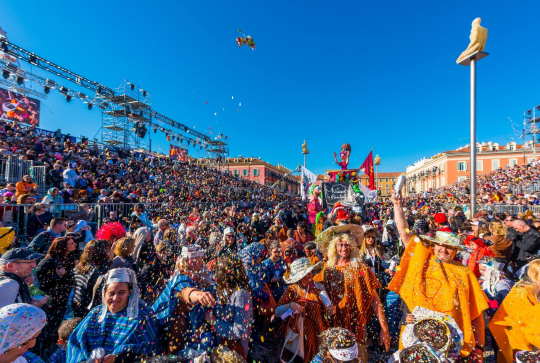 Confettis au Carnaval en 2016
