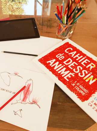 Cahier de dessin animé