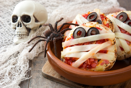 Recette Halloween : pizza momie