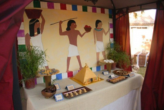 Déco anniversaire Egypte