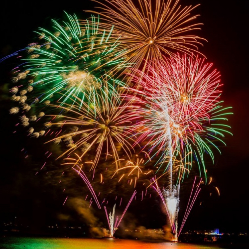 Feu d'artifice du 14 juillet à La Baule par Caroline Paux