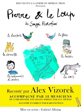 Pierre et le loup - Alex Vizorek : affiche