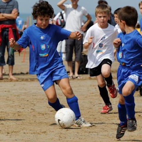 Foot Océane : enfants sur la plage