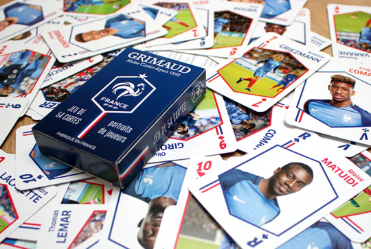 Jeu de cartes Equipe de France pour la Coupe du monde