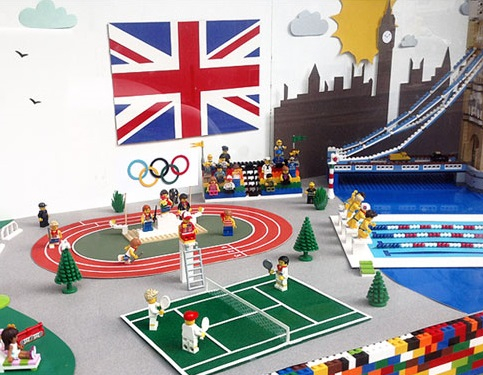 Vitrine du magasin Mic Mac spécial JO de Londres