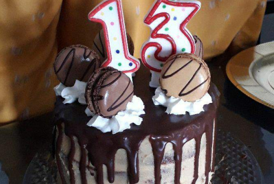 Layer cake chocolat caramel