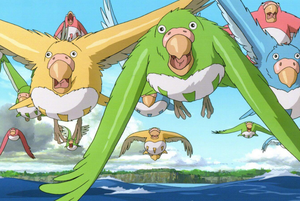 Le Garçon et le Héron : oiseaux