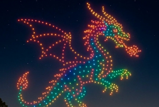 L'Odyssée Lumineuse : spectacle de drones