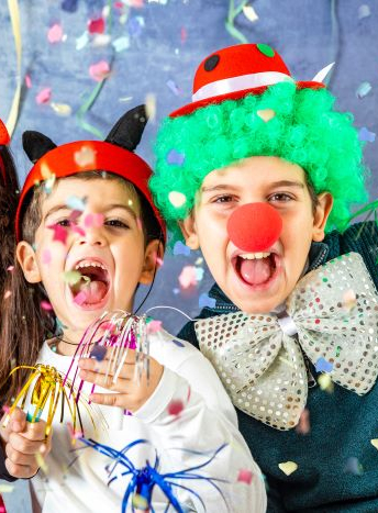 Enfants déguisés Carnaval