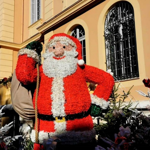Noël à Vence : Gros Père Noël lumineux