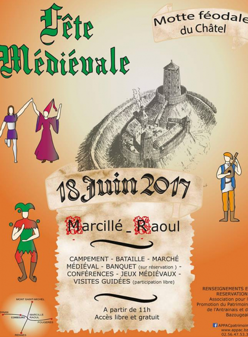 Fête médiévale 2017 à la Motte féodale du Châtel
