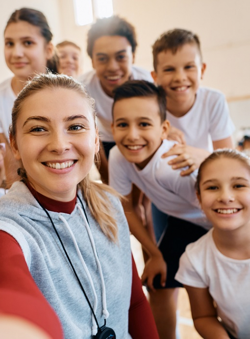 Nice fête sa rentrée : Équipe de sports avec des enfants
