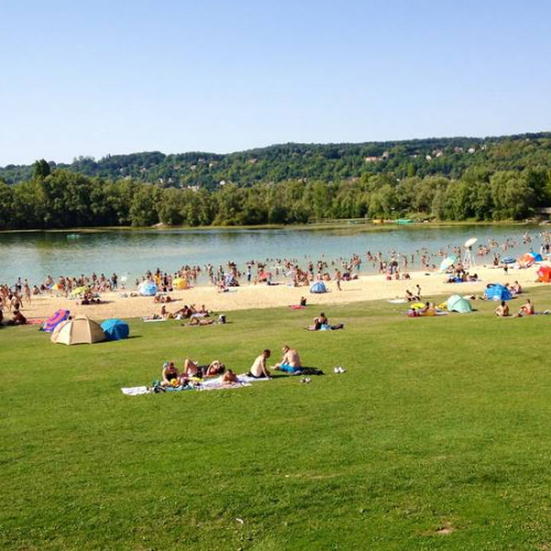 Base de loisirs du Val de Seine - Baignade en été